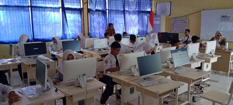 Kegiatan ANBK SMPN 1 Muara Komam