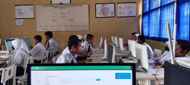 Kegiatan ANBK SMPN 1 Muara Komam