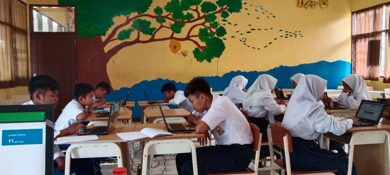 Kegiatan ANBK SMPN 1 Muara Komam