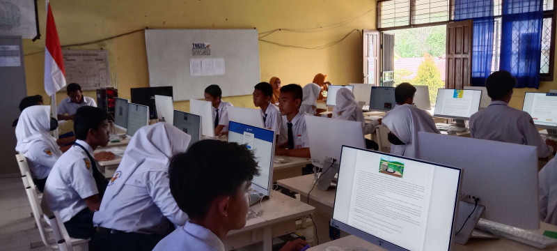 Kegiatan ANBK SMPN 1 Muara Komam