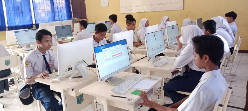 Kegiatan ANBK SMPN 1 Muara Komam