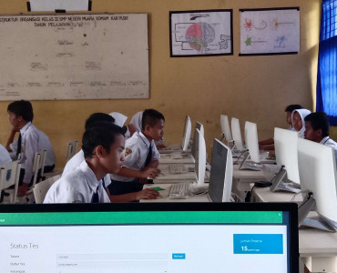 Kegiatan ANBK SMPN 1 Muara Komam